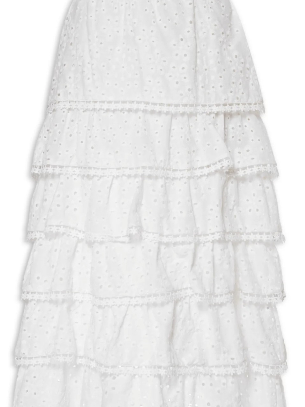Ruffled Eyelet Lace White Skirt – Farm Rio